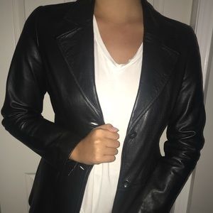 leather blazer